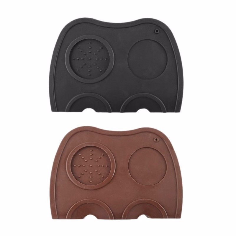 Coffee Bar Mat Silicone Tamping Mat Non-Slip Corner Mat
