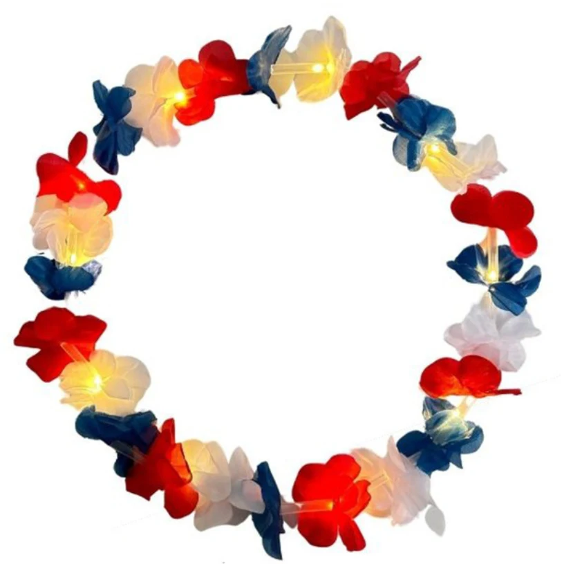 Patriotic Light Up Leis 1