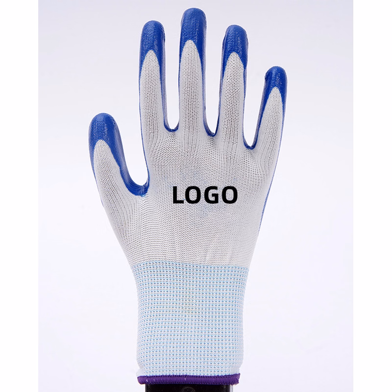 Nitrile work gloves