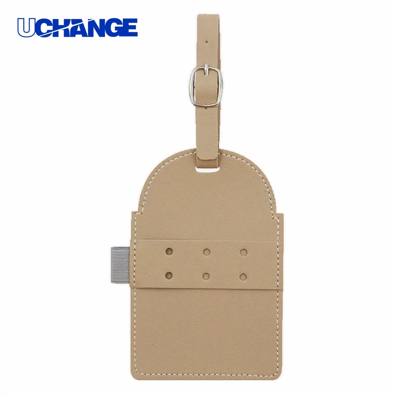 PU Leather Golf Tee Holder Tag with Pencil Slot