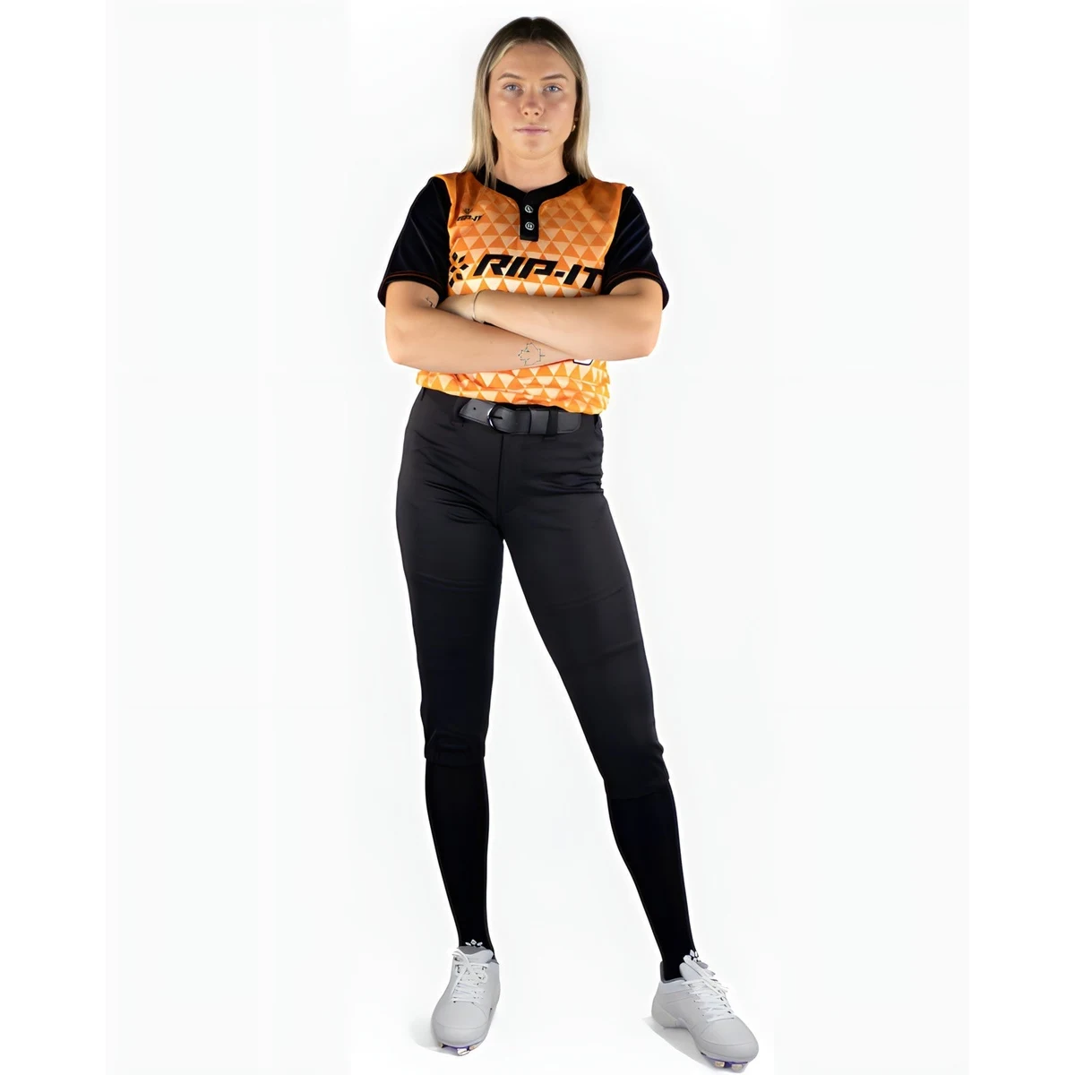 RIP-IT Women's Revolution Softball Pants - Straight Cut, custom shorts with logo imprint 1