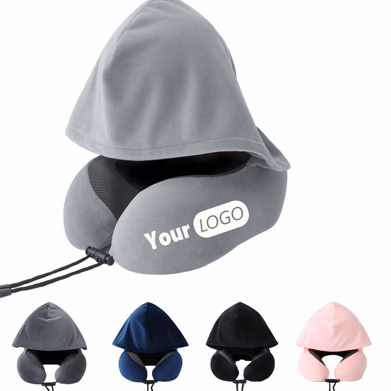 Memory Cotton Hooded U-shaped Pillow