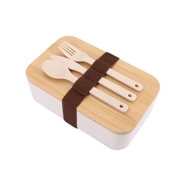 Fiber Lunch Box with Cutting Board Lid 1