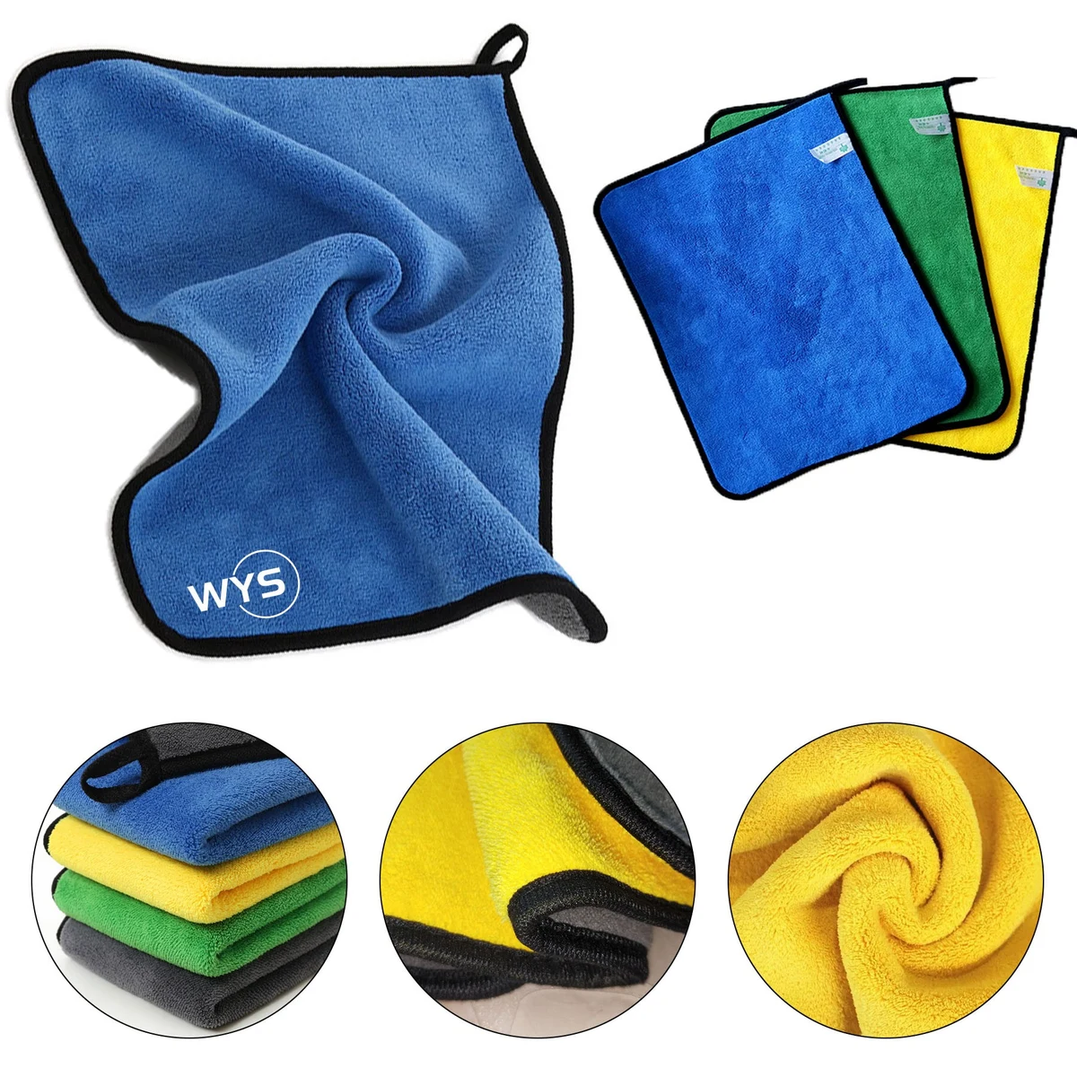 12" x 15" Multipurpose Plush Microfiber Cleaning Towel 1