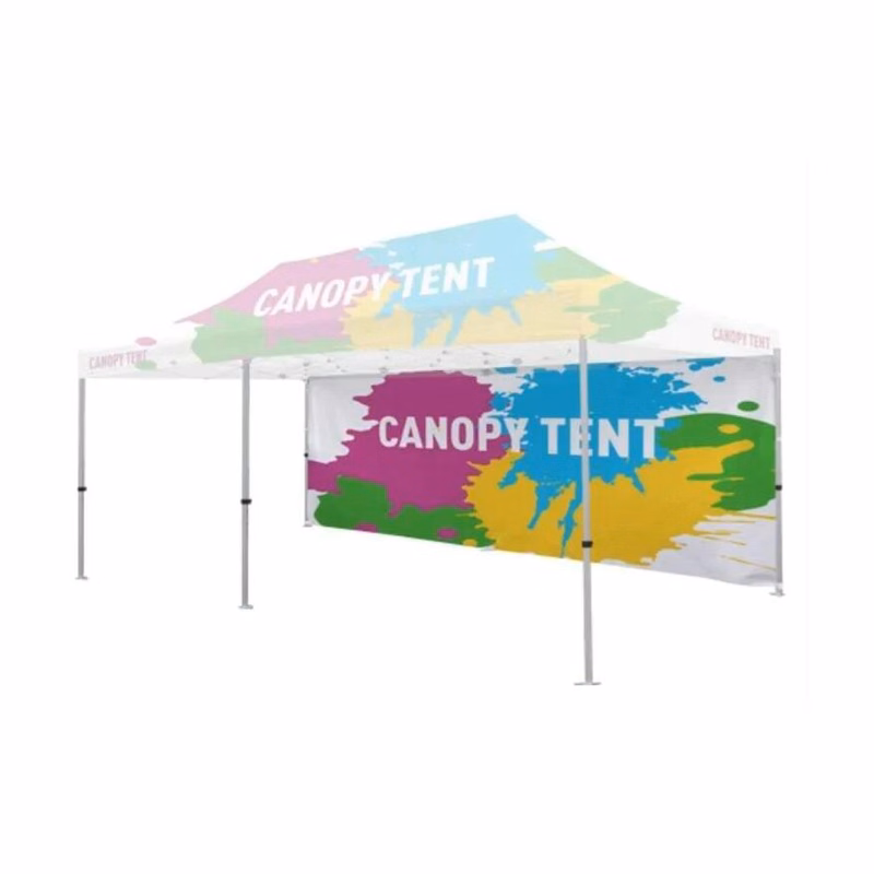 20' Tent Canopy Full Wall Back Wall Custom Graphic Banner (Double Side, Dye Sublimation)