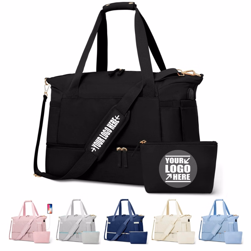 Custom Usb Port Travel Duffel Bag