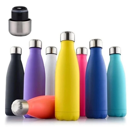 Cola-bottle Stainles, custom water bottle with logo imprint 1