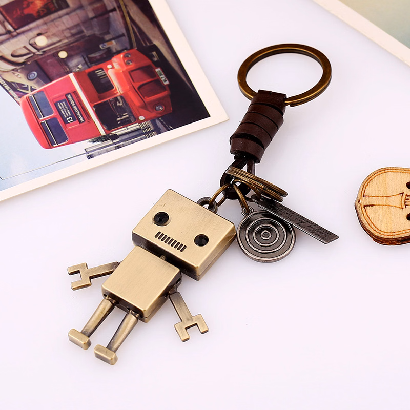 Metal Robot Keychain