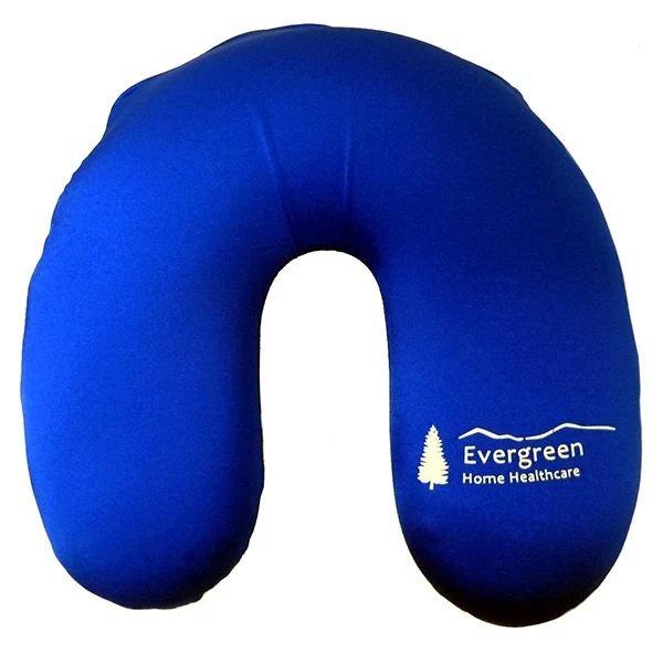 Royal Blue Curved Neck Pillow 1