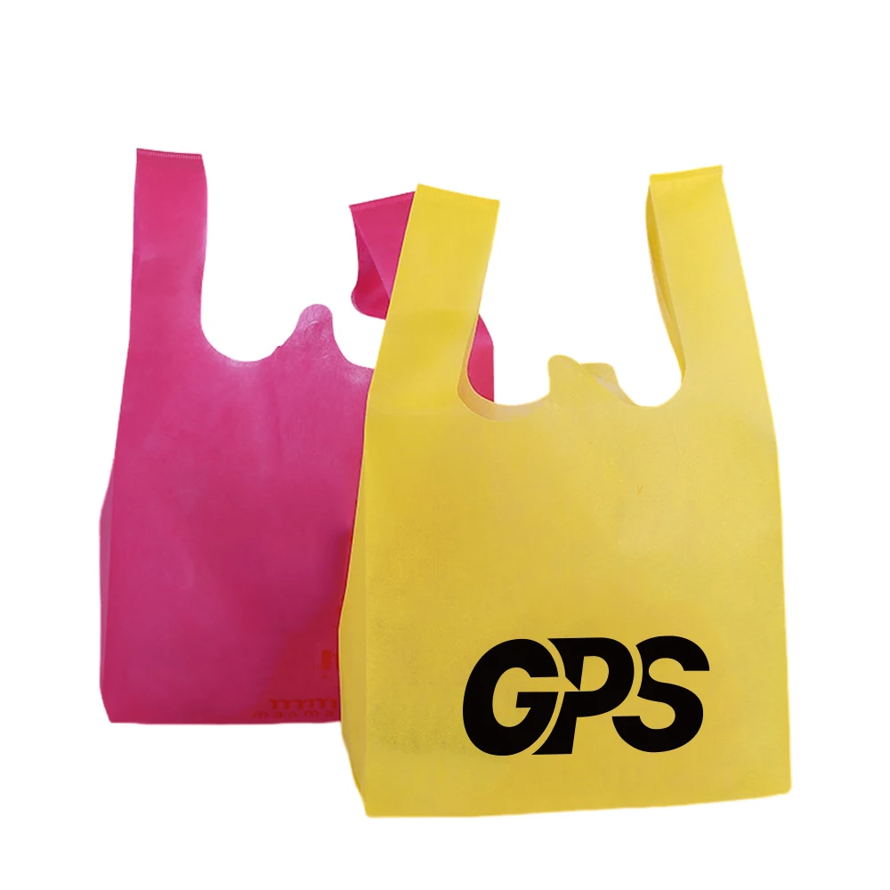 19 5/8 " Non woven T-Shirt Shopping Bags 1