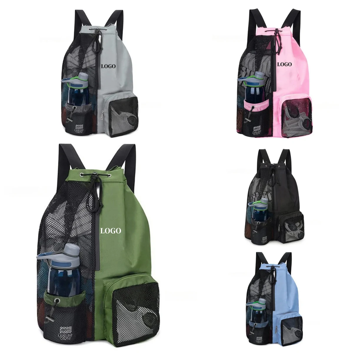 Big Mesh Mummy Backpack Waterproof Swimming Pool Bag 1