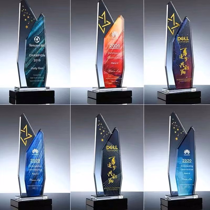 Crystal Award Glass Trophy