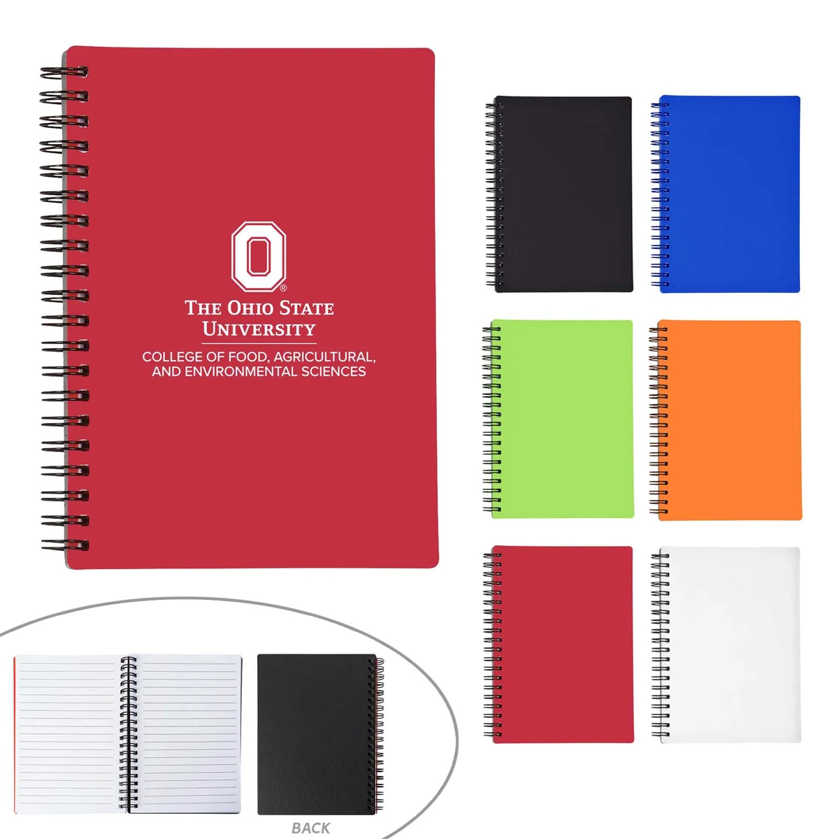 Rubbery Spiral Notebook with Recycled paper 1
