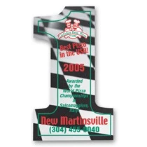 Re-Stick-It Decal (2 x 3.25) Number 1 Shape 1
