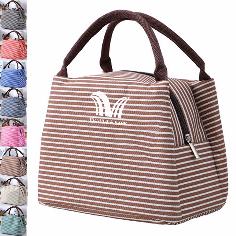 Stripe Tote Lunch Bag