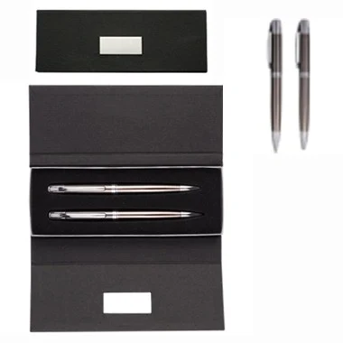 Executive Gun Metal Pen and Pencil Set 1
