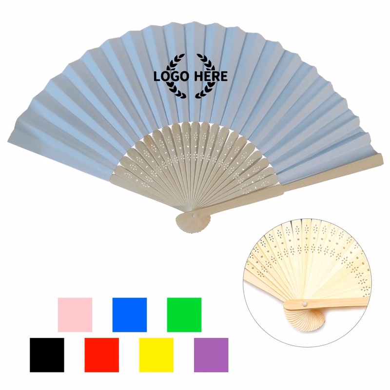Portable Foldable Bamboo Paper Fan