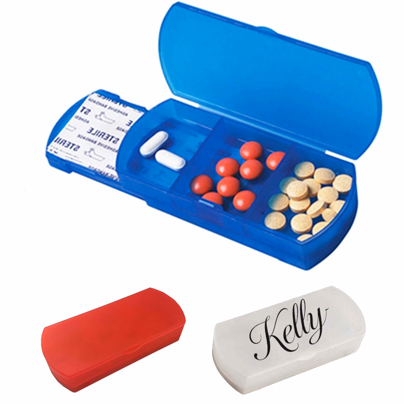 Plastic Portable Travel Pull Out Pill Box