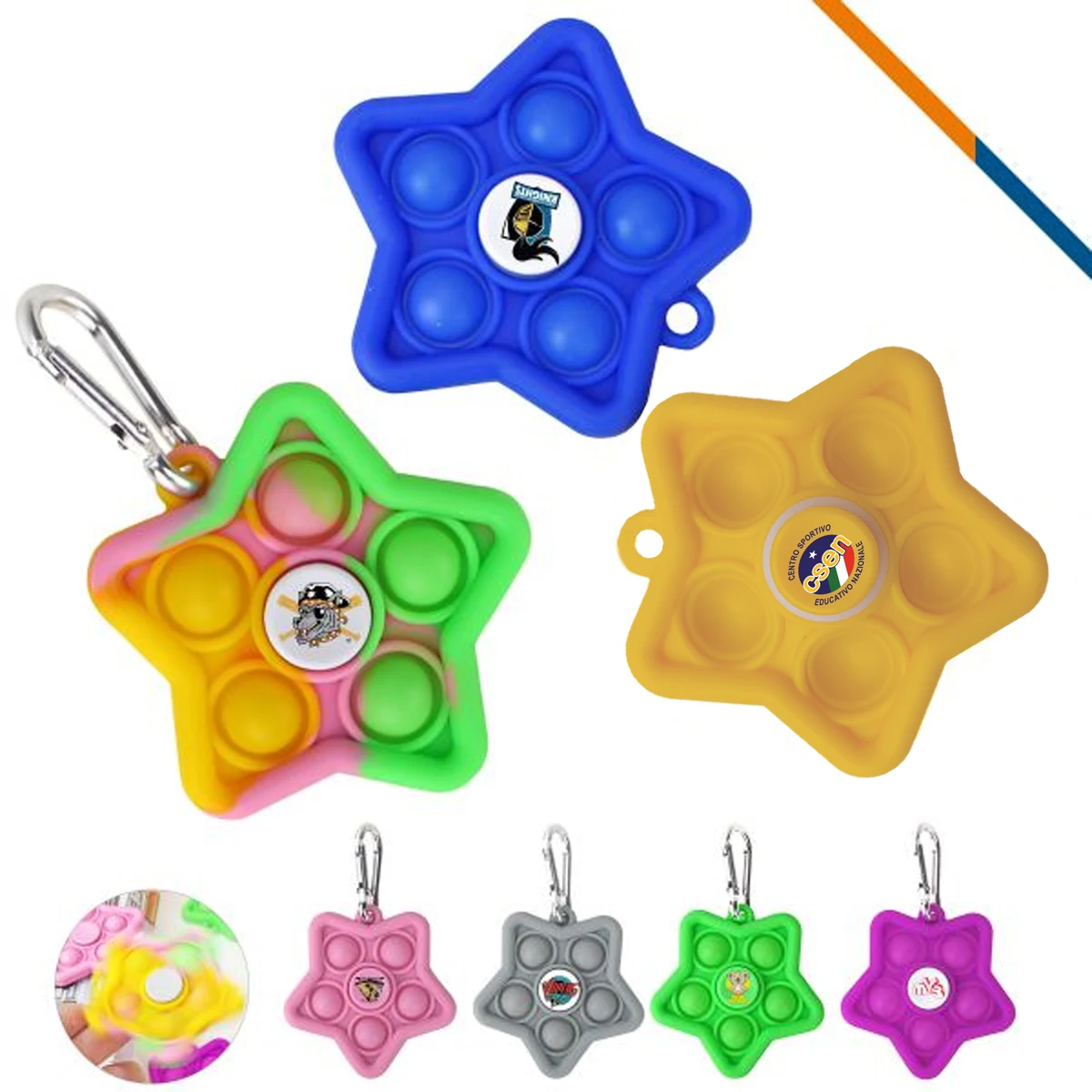 Star Push Bubble Fidget Spinner 1