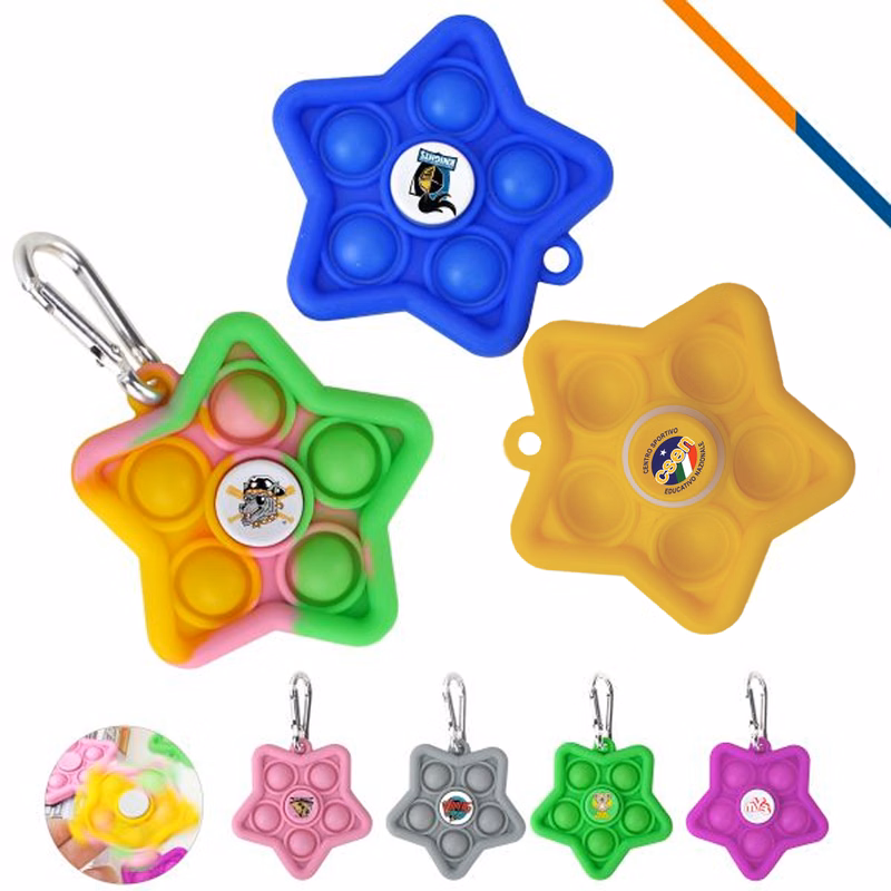 Star Push Bubble Fidget Spinner
