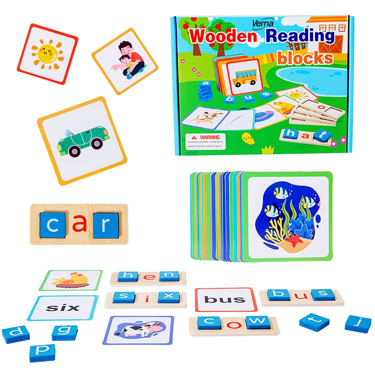 Kids Wooden Puzzle Montessori Educational Toy 1