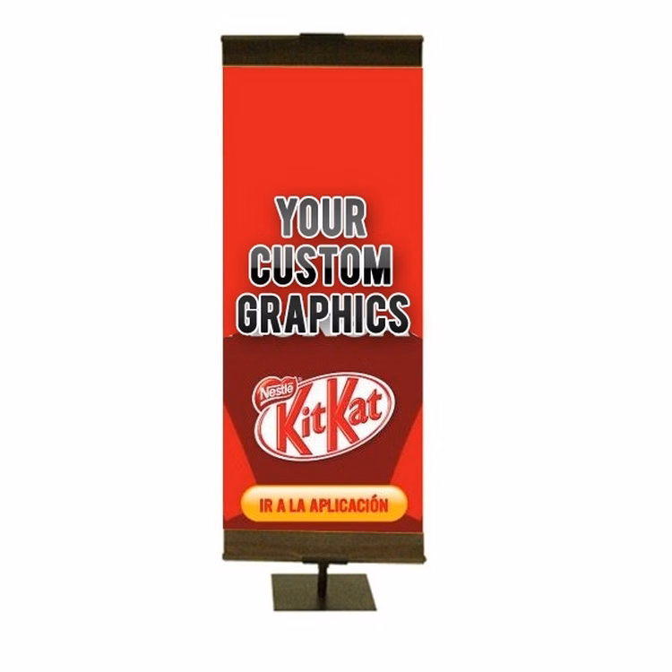 Banner Stand Small w/ Square Base-Single Sided