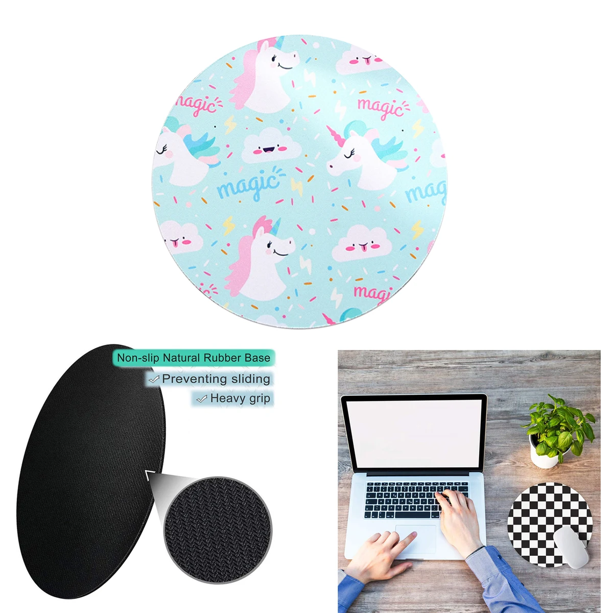 8.7" Diameter Round Mousepad 1