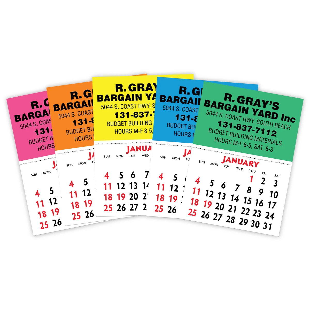 Kwik Stik Maxi Neon Padded Calendar 1