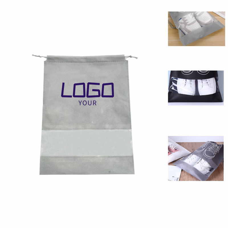Non-Woven Fabric Drawstring Travel Pouch with Dustproof Feature