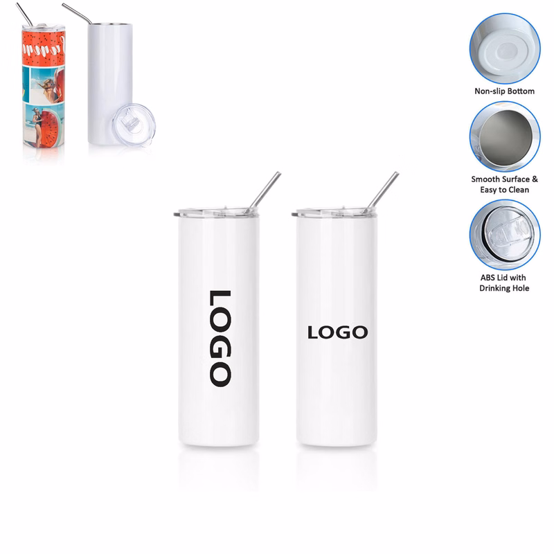 20 oz Stainless Steel Sublimation Straight Tumbler