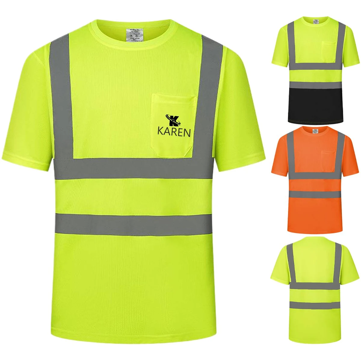 Summer Breathable Reflective Work T-Shirt 1