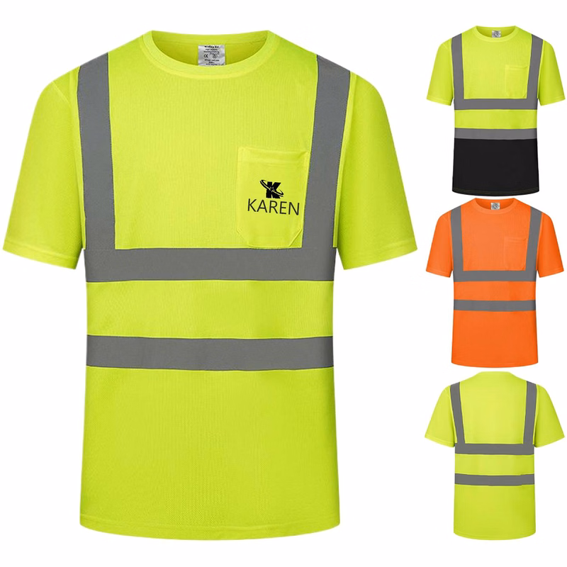 Summer Breathable Reflective Work T-Shirt