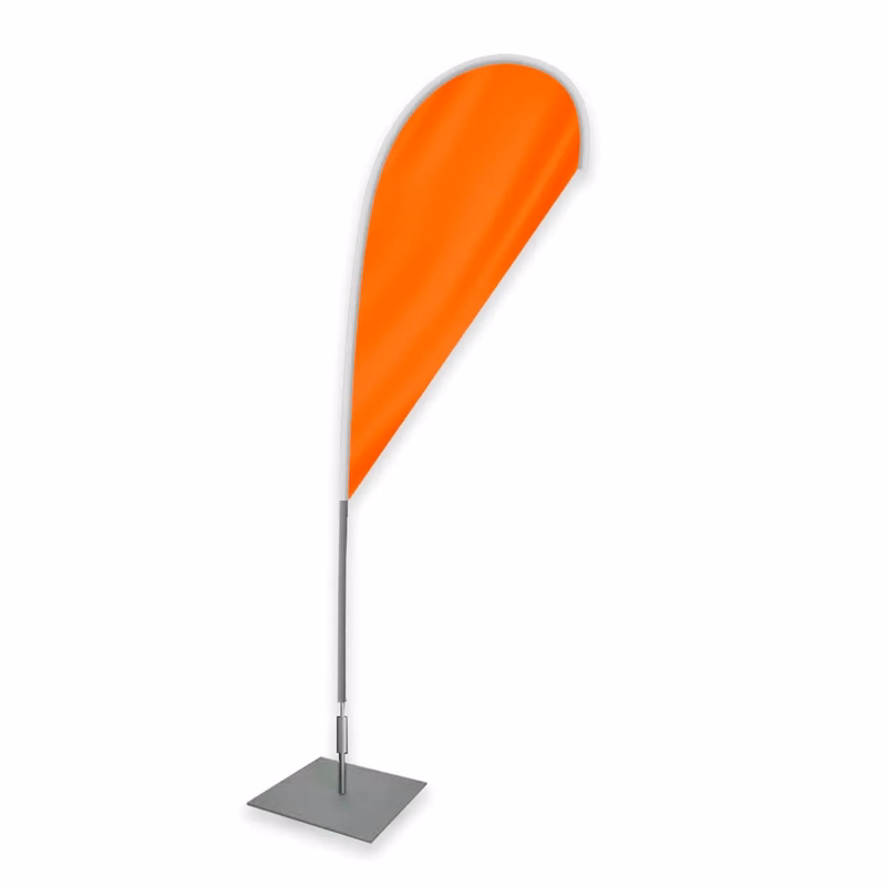 Blank 200D Nylon Teardrop Flags 2.5' x 1.3'