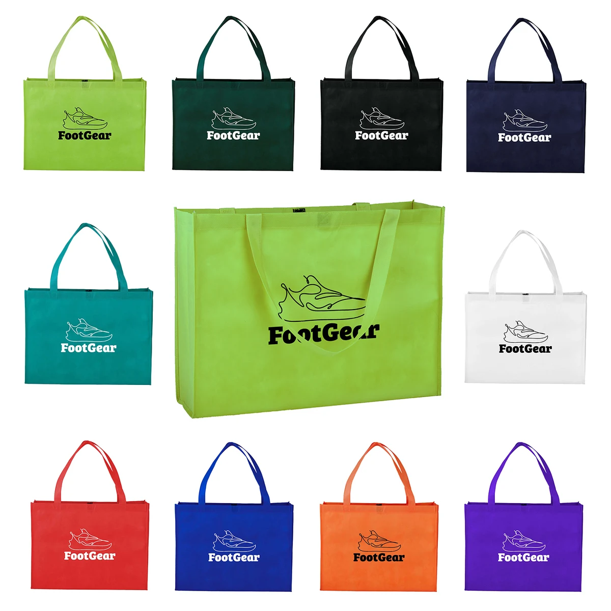 Non-woven Tote Bag With Hook And Loop Closure 1
