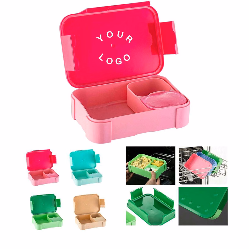 Safe PP Kids Lunch Box with Secure Lock Lid