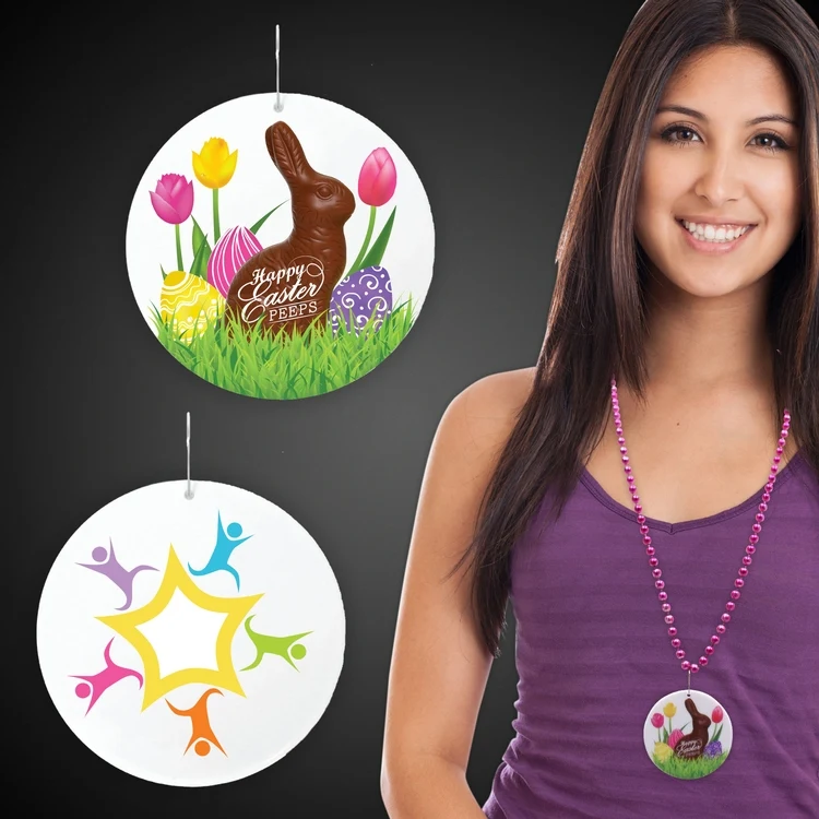 Easter Peeps Plastic Medallions - 2 1/2" 1