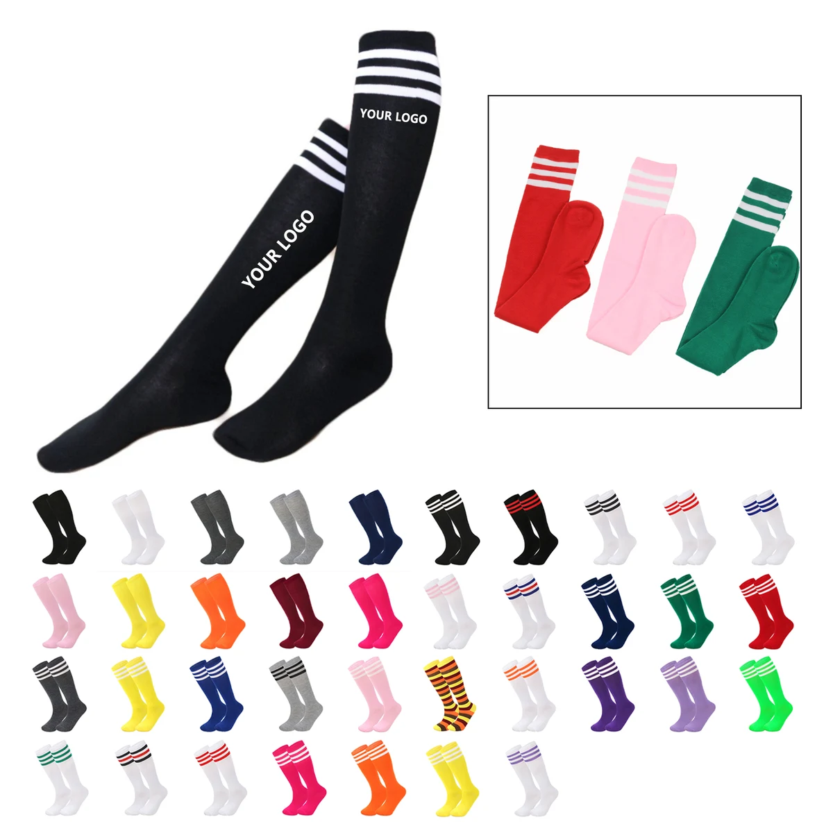 Knee High Athletic Soccer Sock MOQ 50 1