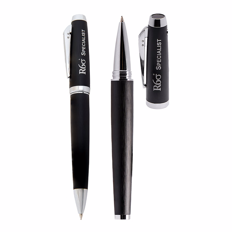 Iluxe Series Twist Action Ballpoint Pen and Rollerball Pen