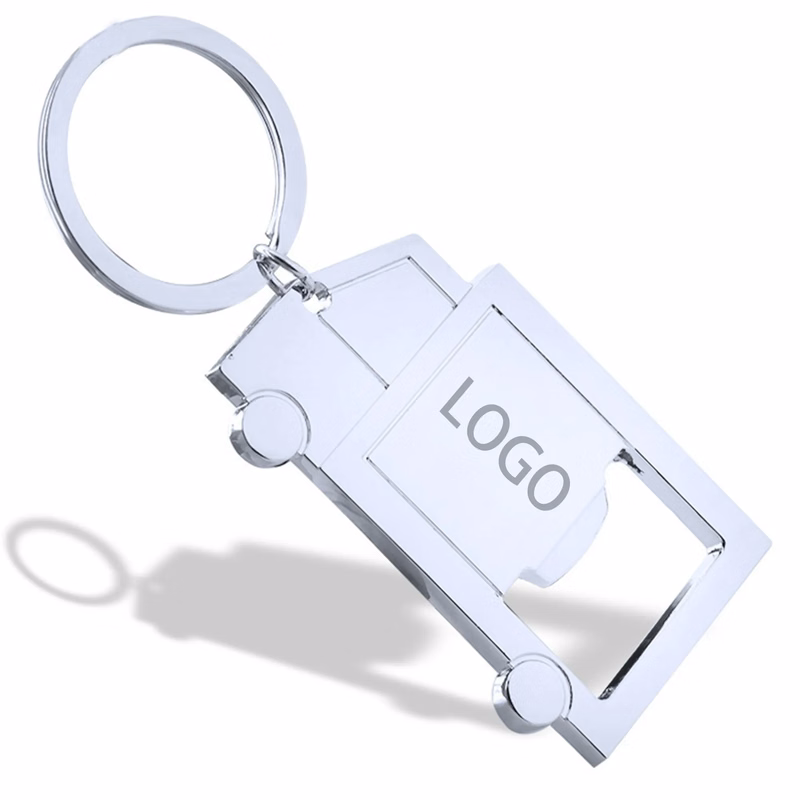 MOQ 20 Metal Keychain Bottle Opener Truck Keyring