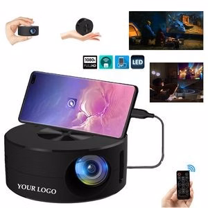 LED Mini Projector USB Powered Support Wired Connection Phone Screen