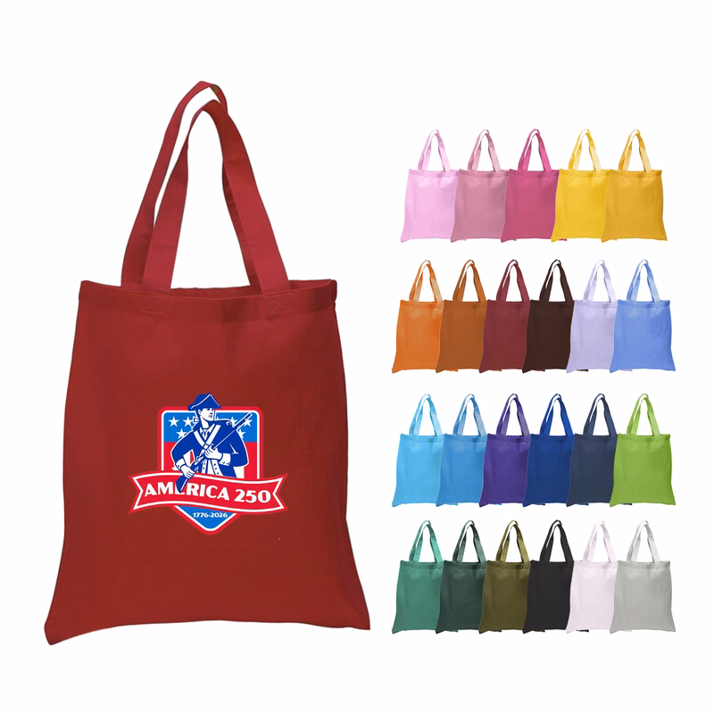 6 oz. 100% Cotton Canvas Tote Bag