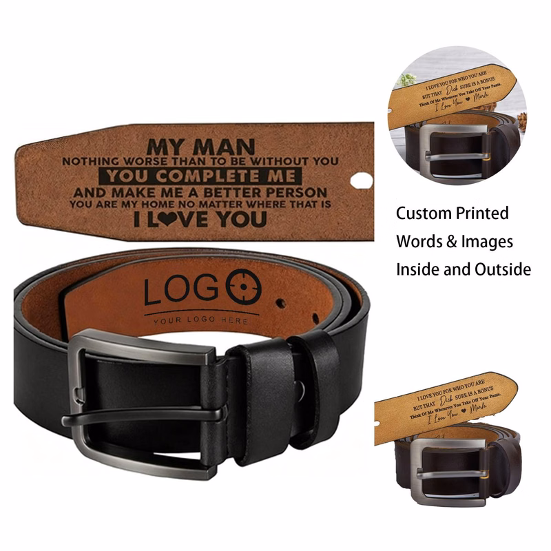 Custom PU Leather Pin Buckle Waist Belt