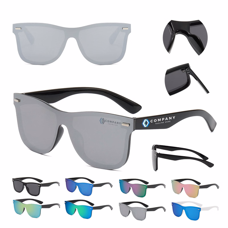 Men's One-Piece Frameless Stylish Polarized Sunglasses