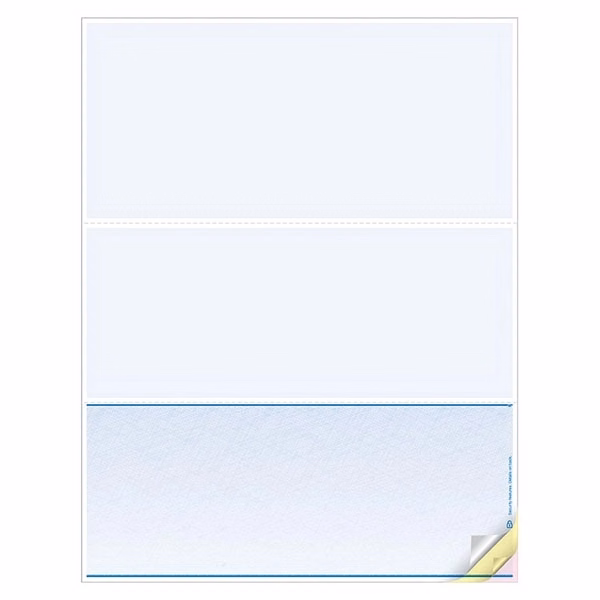 Blank Laser Checks, Bottom Format