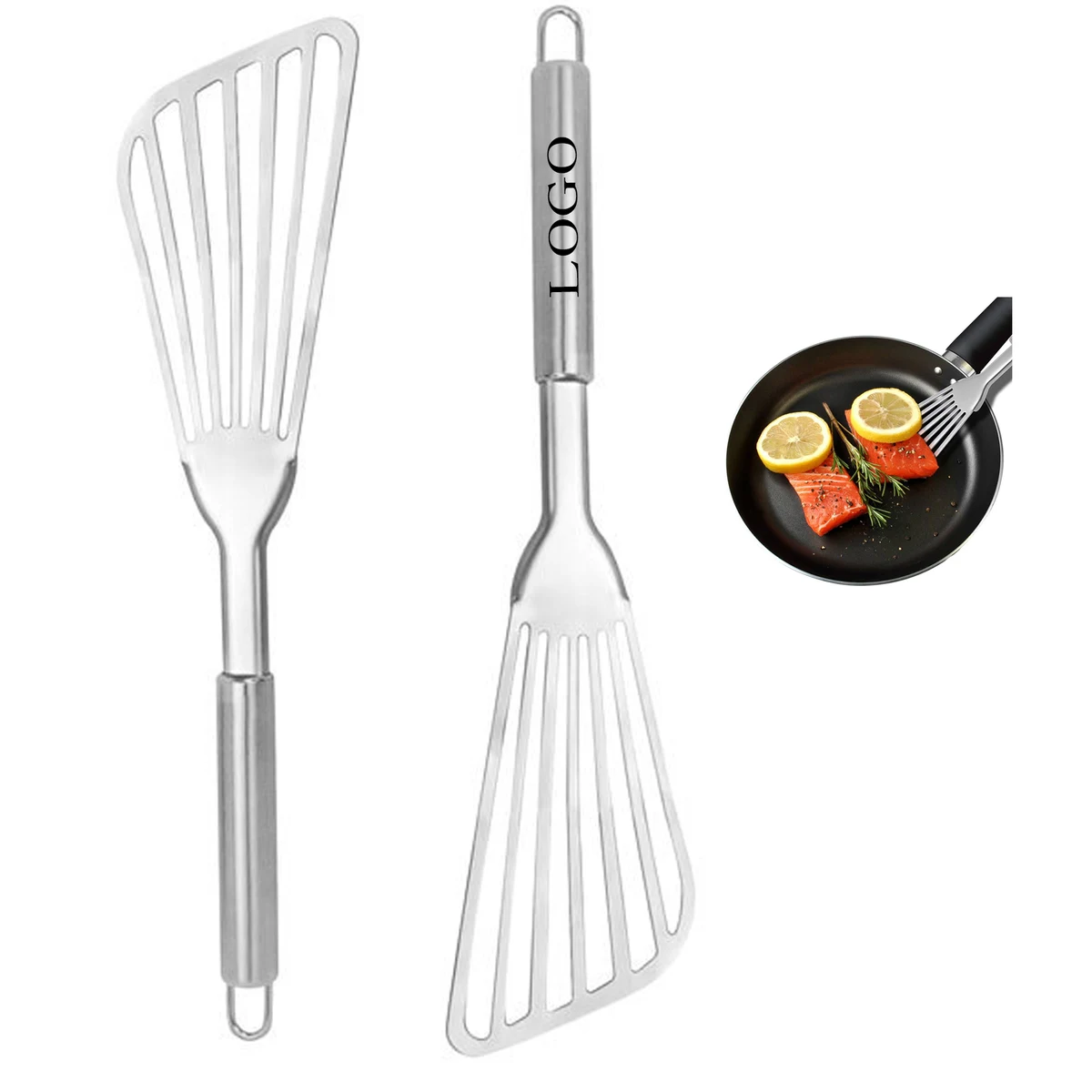 Stainless Steel Fan-Shaped Spatula 1