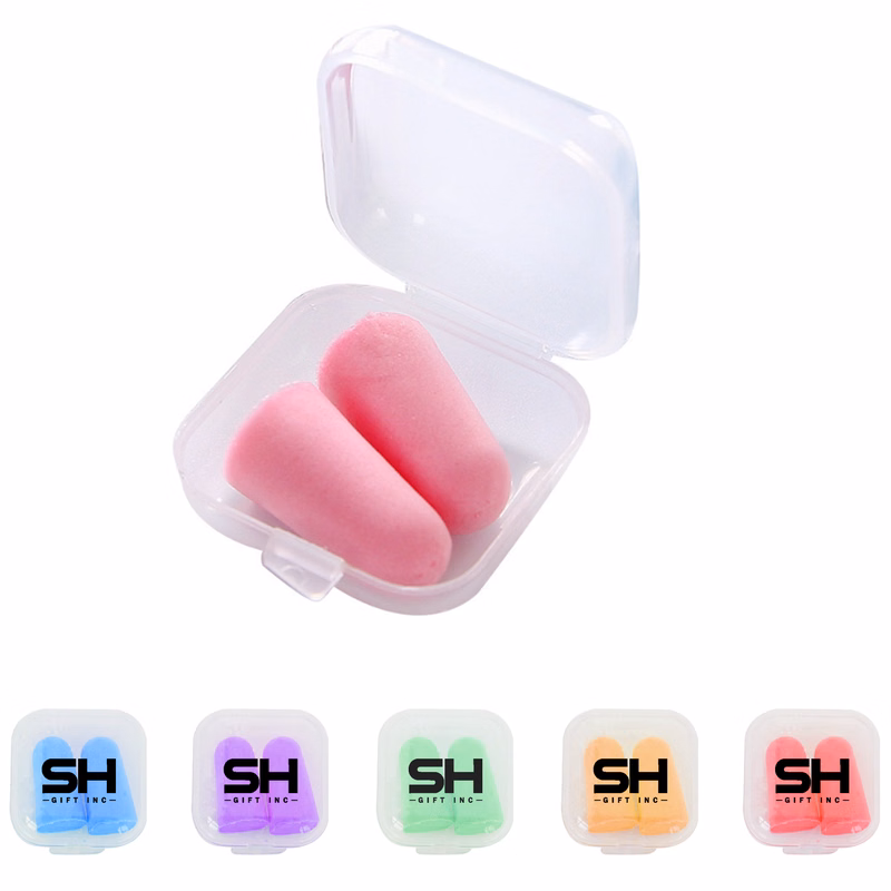Customized Silkscreen PC Box Packaging Foam Earplugs