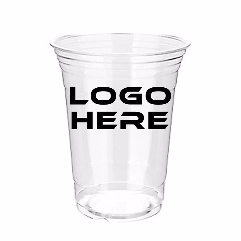 16oz Disposable Clear Plastic Cups Bulk Pack MOQ 500