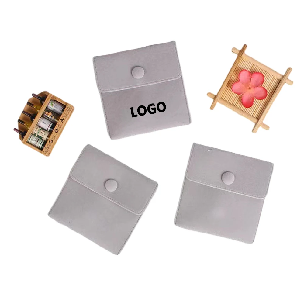 Flock Botton Jewelry Bag 1