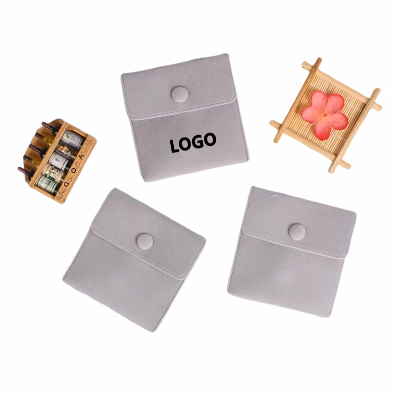 Flock Botton Jewelry Bag