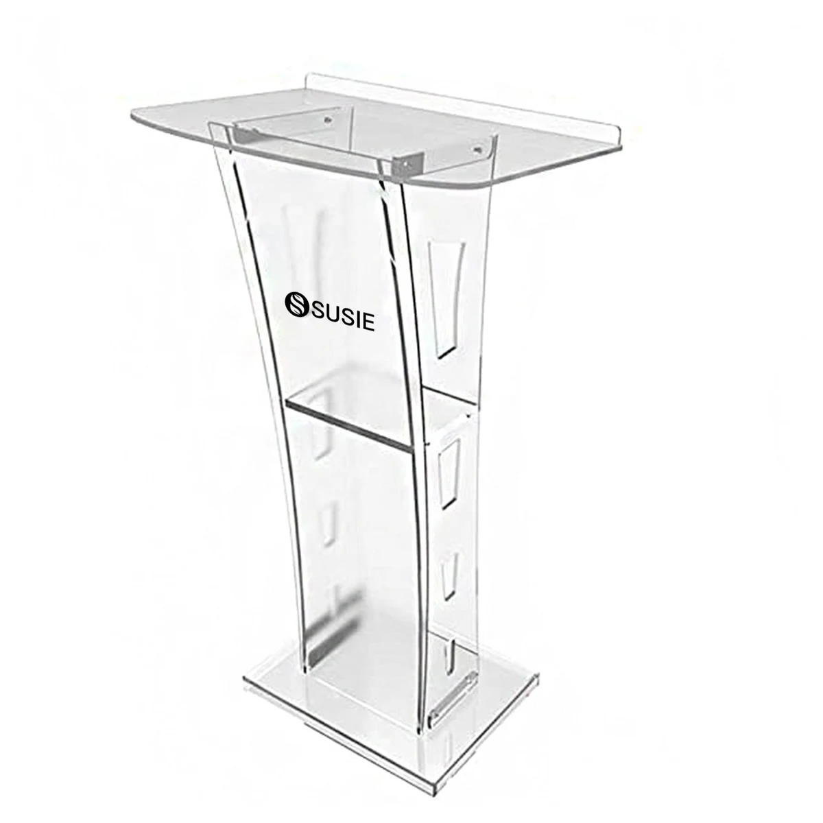 Clear Portable Acrylic Podium 1